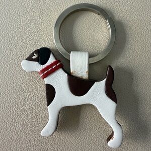 Coach Jack Russell Terrier Dog Keychain Fob Bag Charm
